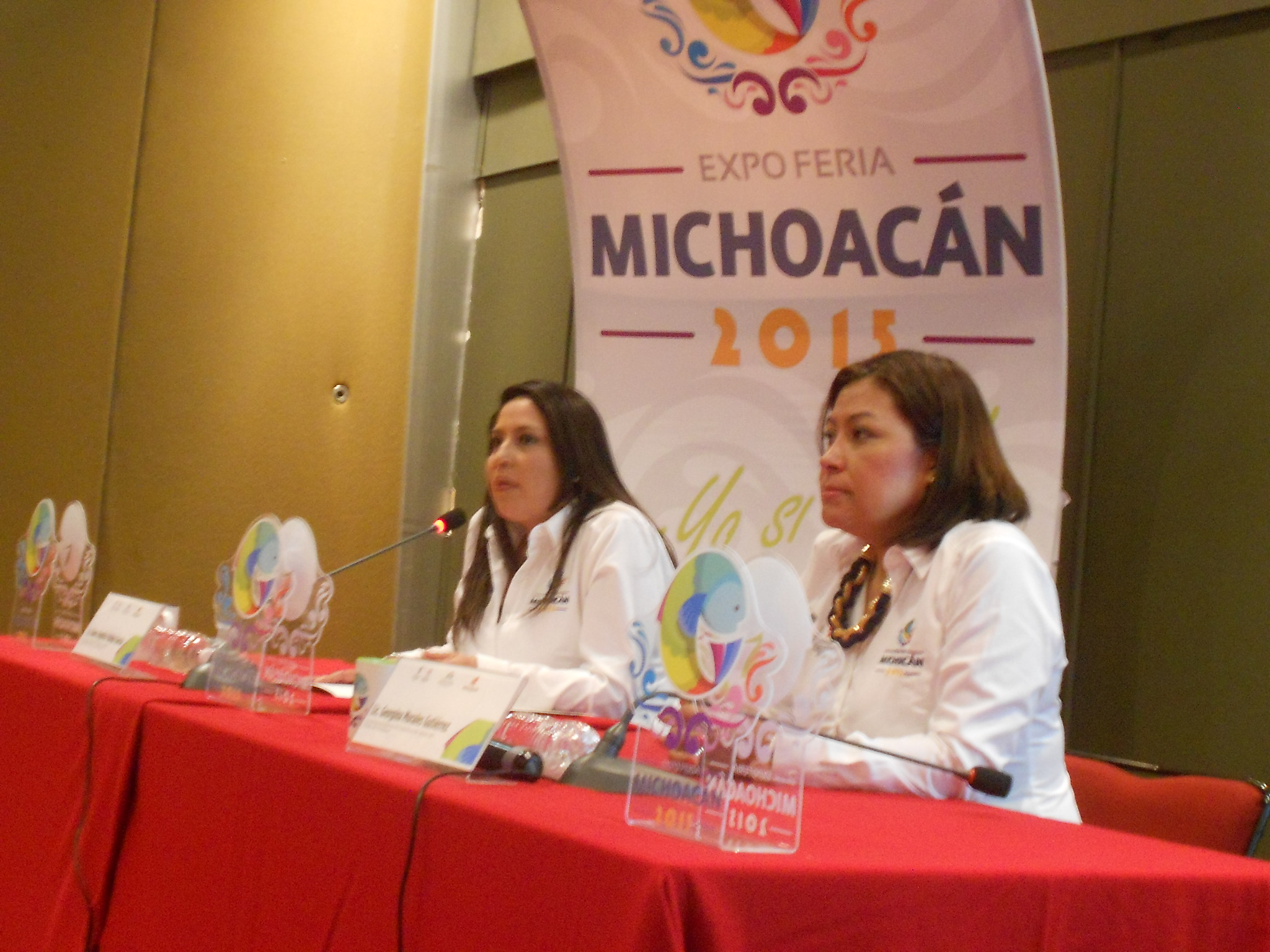 rueda de prensa Expo Feria Michoacán 2015 Nancy Vallejo Comisión de Ferias