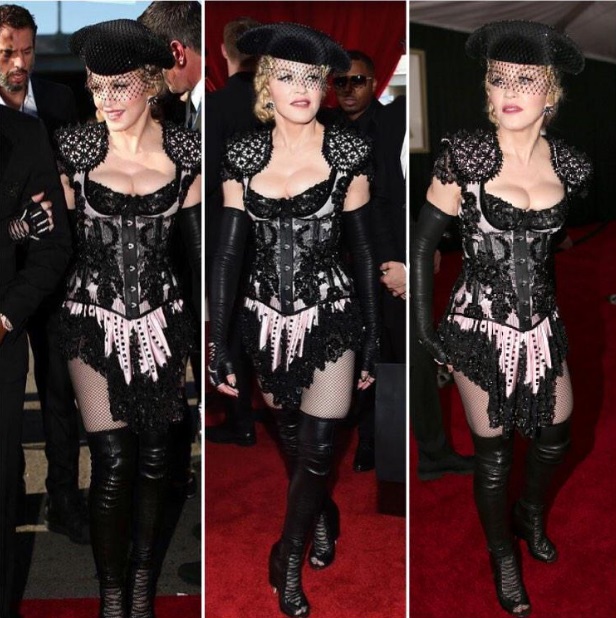 Madonna atuendo Givenchy Grammys 2015