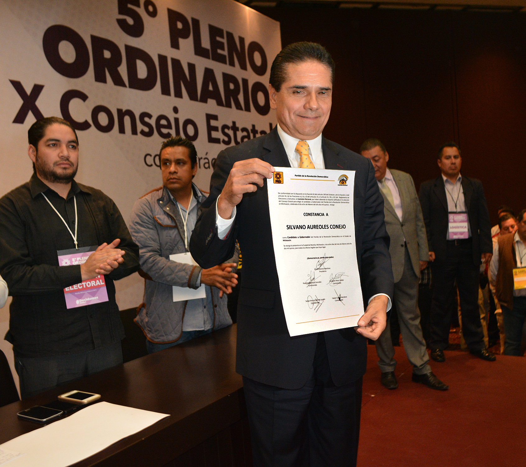 Silvano Aureoles registro candidato gubernatura Michoacán PRD