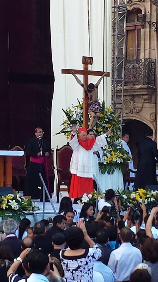 cardenal en su bienvenida