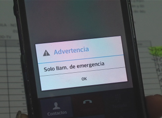 telefono sin servicio