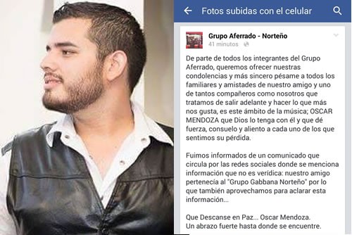 vocalista apatzingán ejecutado
