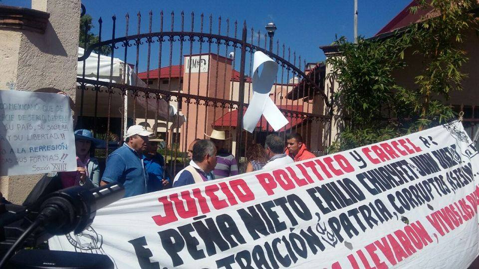 CNTE manifestación IEM Morelia 2