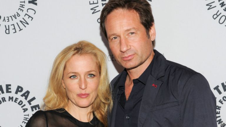 David Duchovny y Gillian Anderson Mulder y Scully The X-Files
