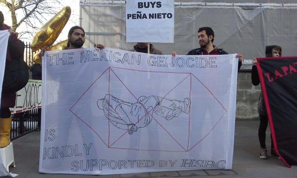 #EPNnotWelcome Peña Nieto en Inglaterra 02