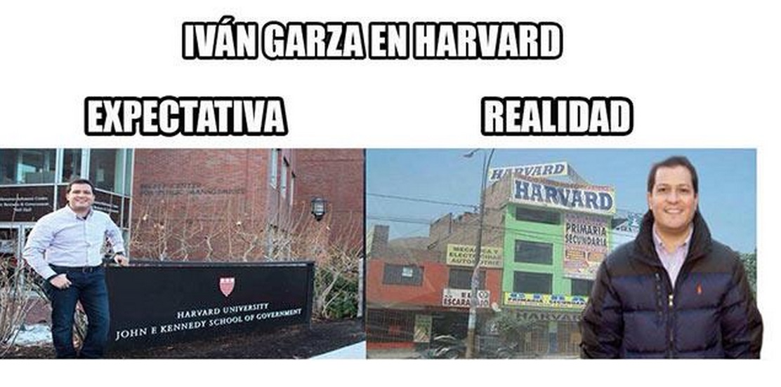 #Fui5MinutosAHarvard meme