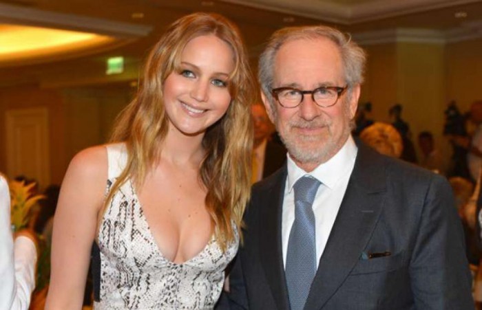 Jennifer Lawrence y Steven Spielberg