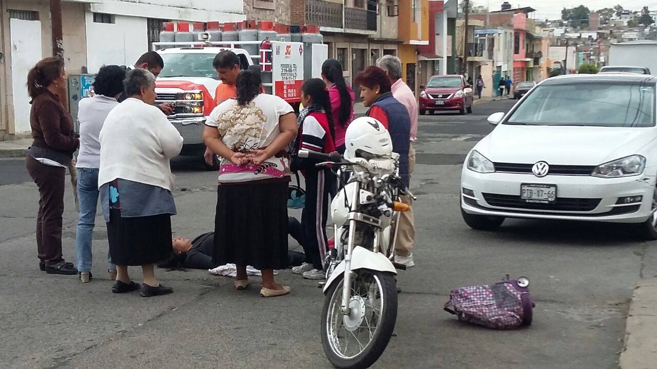 accidente moto Morelia Colonia Vasco de Quiroga