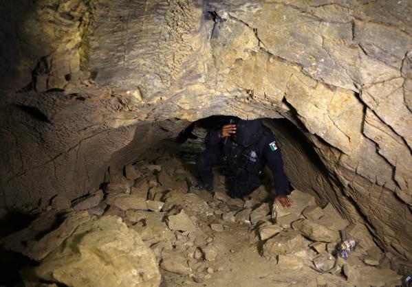 cueva donde se ocultaba La Tuta en Tumbiscatío y Arteaga