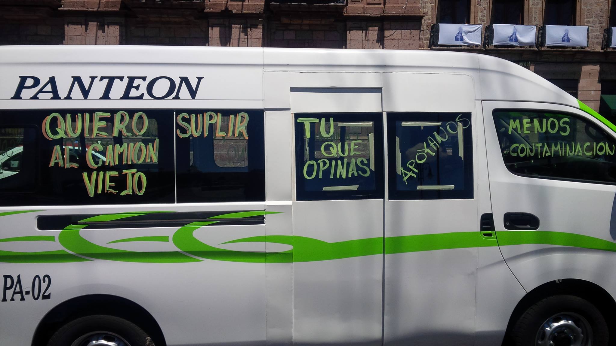 manifestación transportistas Morelia Centro 3
