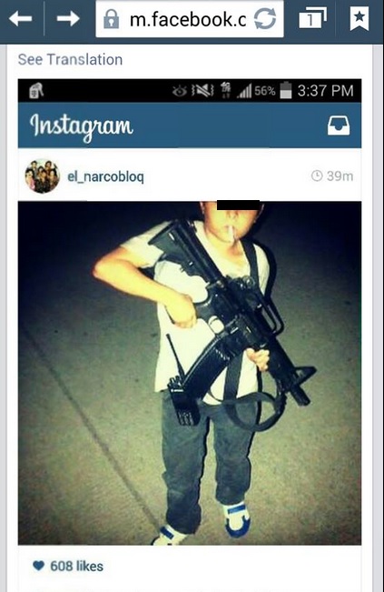 niño cocaína instagram