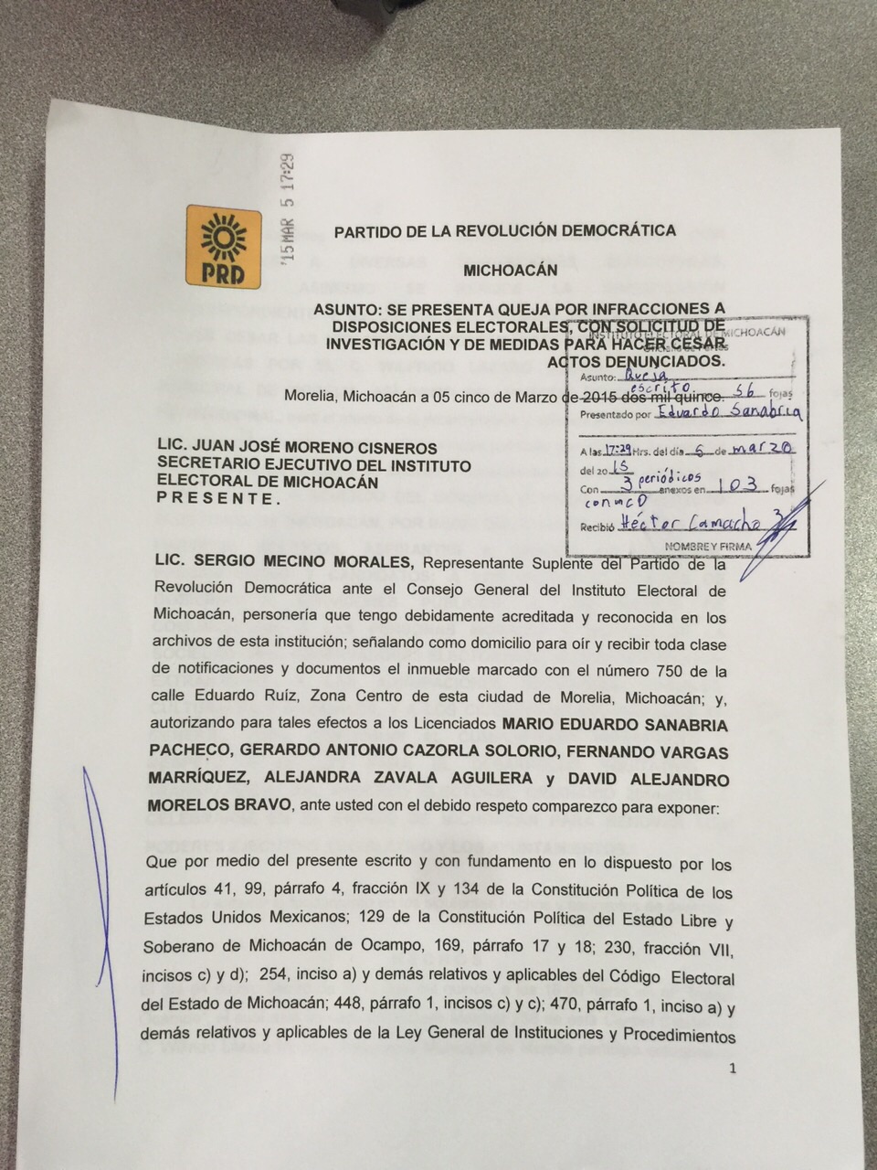 queja contra wilfrido