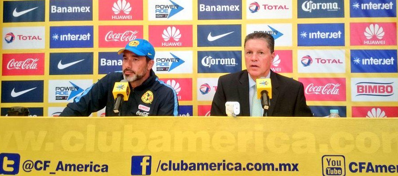rueda de prensa Gustavo Matosas y Ricardo Peláez América
