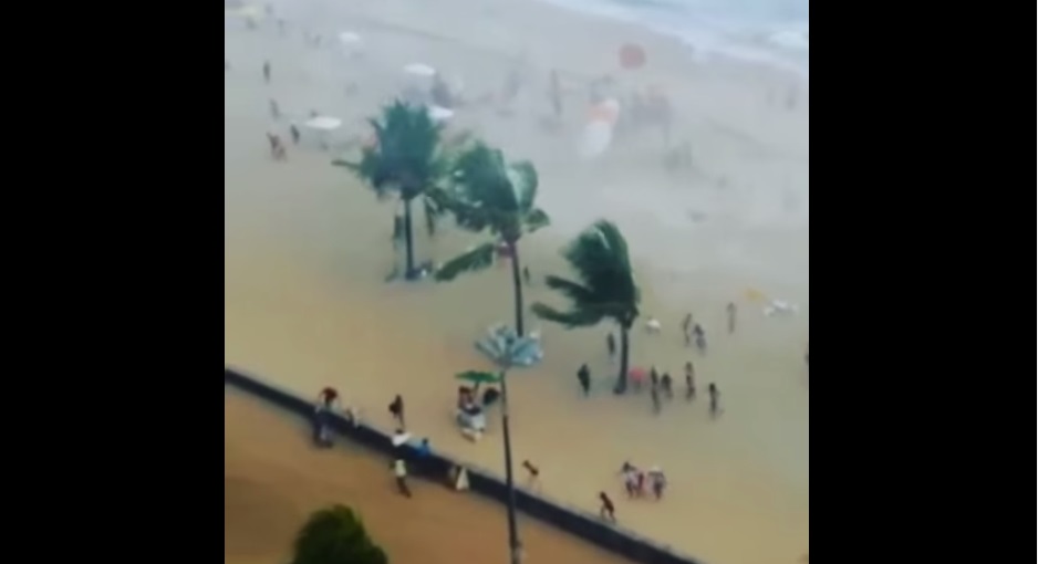 tornado de agua en Brasil