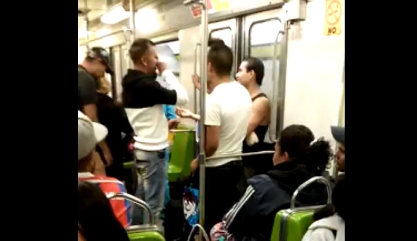 vagoneros drogandose en el metro
