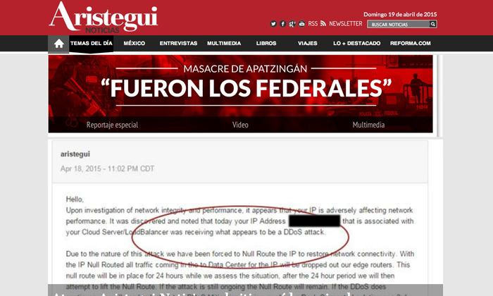 FueronLosFederales: Atacaron Portal De Aristegui Tras Reportaje De Apatzingán