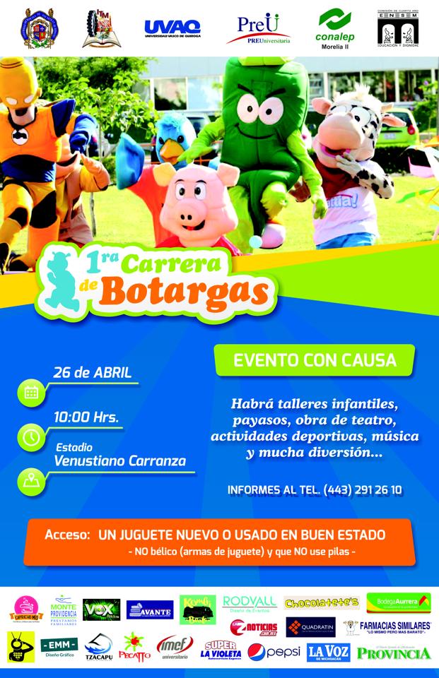 changoonga patrocinador carrera botargas
