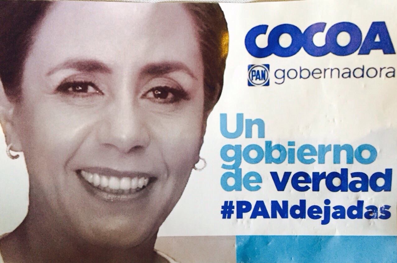 panfleto contra Cocoa Calderón campaña