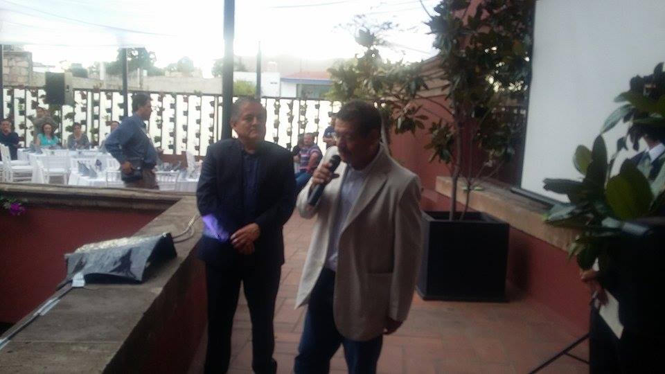 Francisco Garcia Davish, director general de Quadratin y Ernesto Martínez, encargado del nuevo concepto 