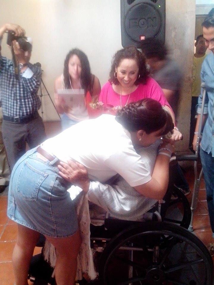 Carmen Hinojosa, Cocoa Calderón y su hijo Esteban