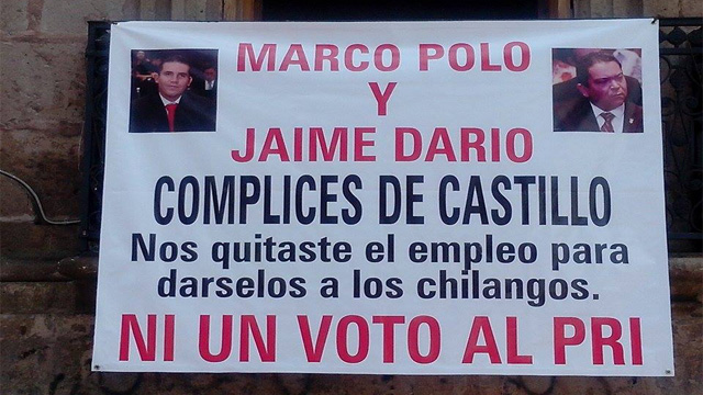 Marco-Polo-y-Jaime-Dario-manifestacion-policias-Madero-Morelia
