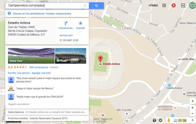 google maps trollea al américa