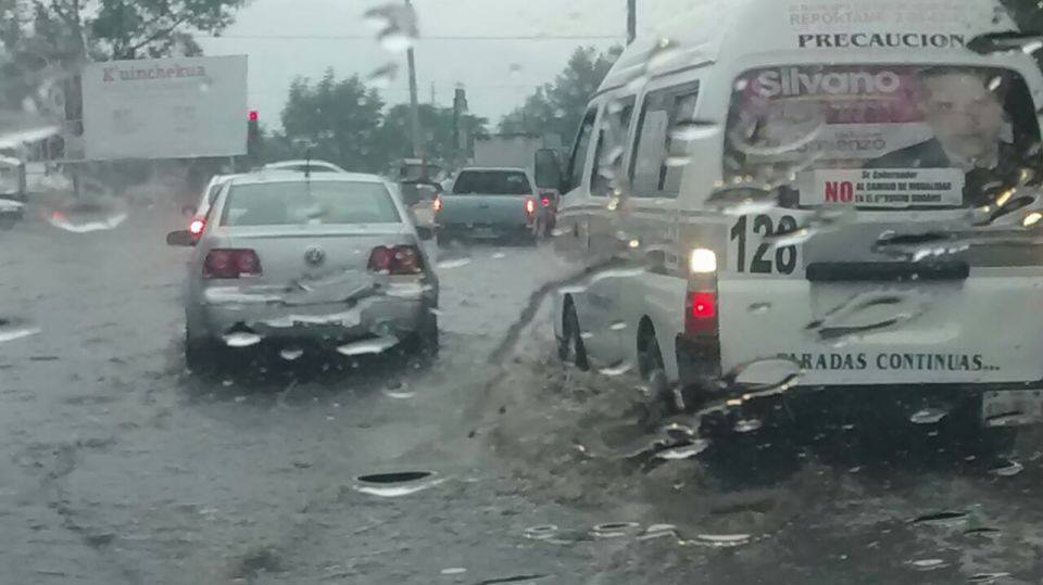 lluvia granizo Morelia río