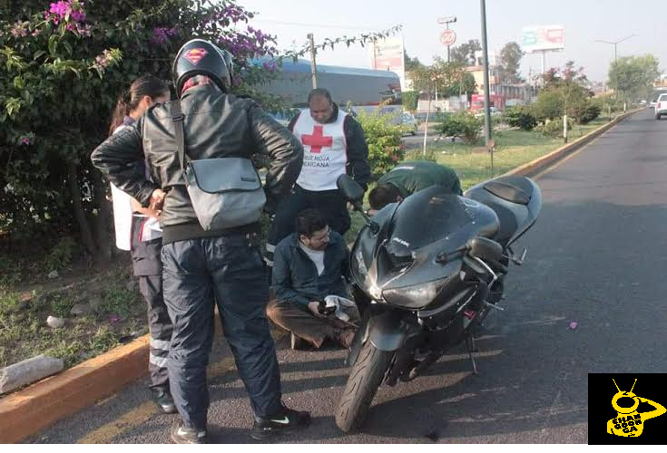 motocicleta atropellada