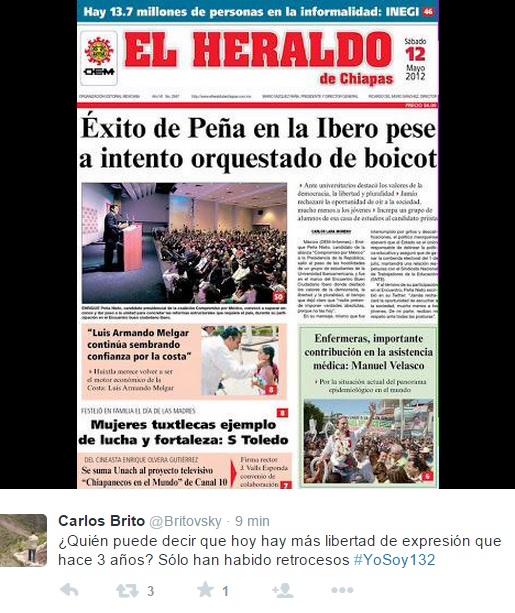 yosoy132 a 3 años prensa
