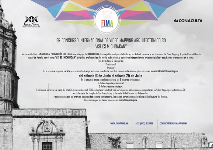 1er FESTIVAL INTERNACIONAL DE MAPPING MORELIA 2015