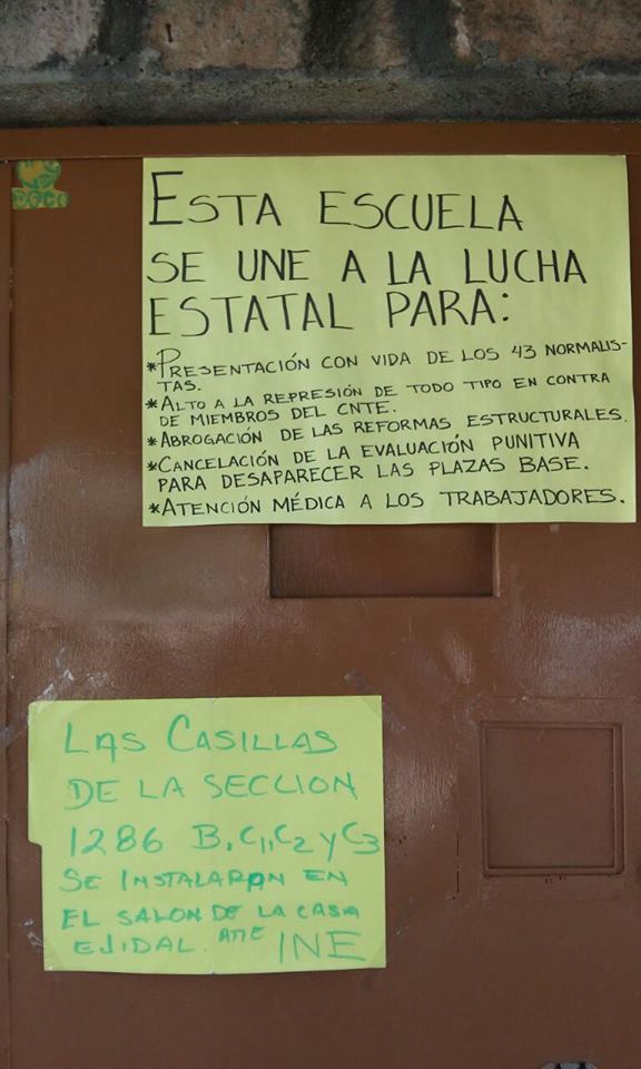 CASILLAS CNTE ESCUELA