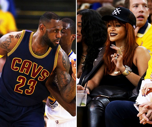 Rihanna y LeBron James