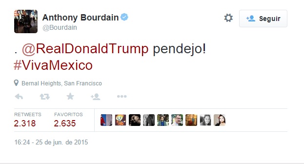 anthony bourdain vs donald trump