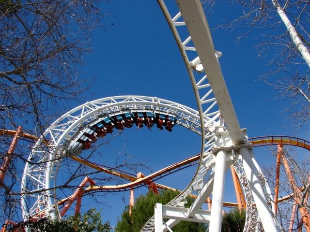 montaña rusa six flags california