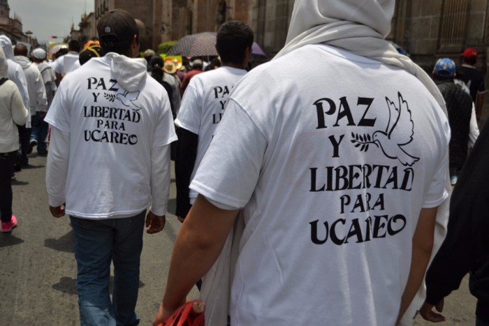 paz-y-libertad-Ucareo-marcha-Morelia