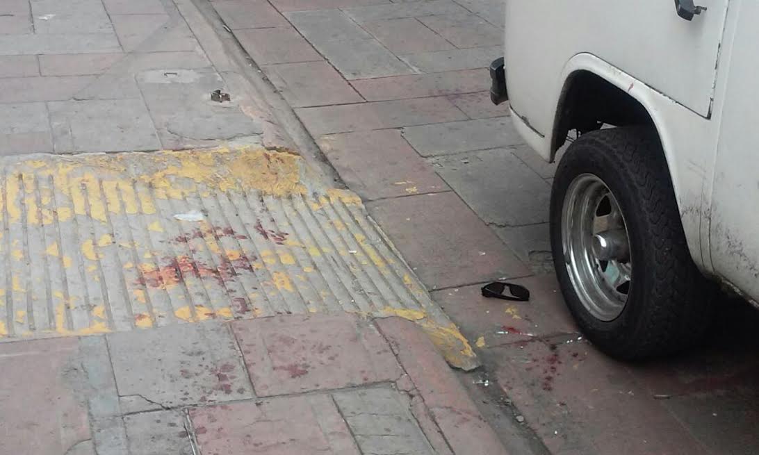 sangre calle centro Zitácuaro
