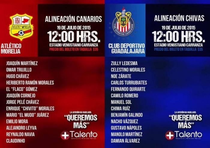 Los Ídolos De Monarcas Y Chivas Regresan A La Cancha