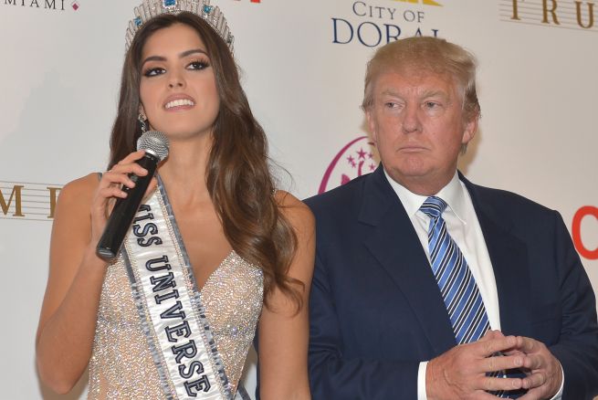Paulina Vega y Donald Trump