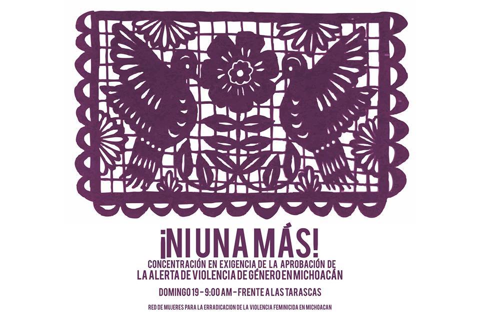 Red de mujeres en contra de la violencia feminicida en Michoacán