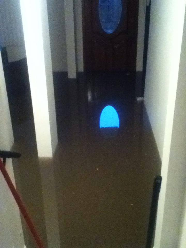 Inundación de interiores. Foto: Nicolás Villalón