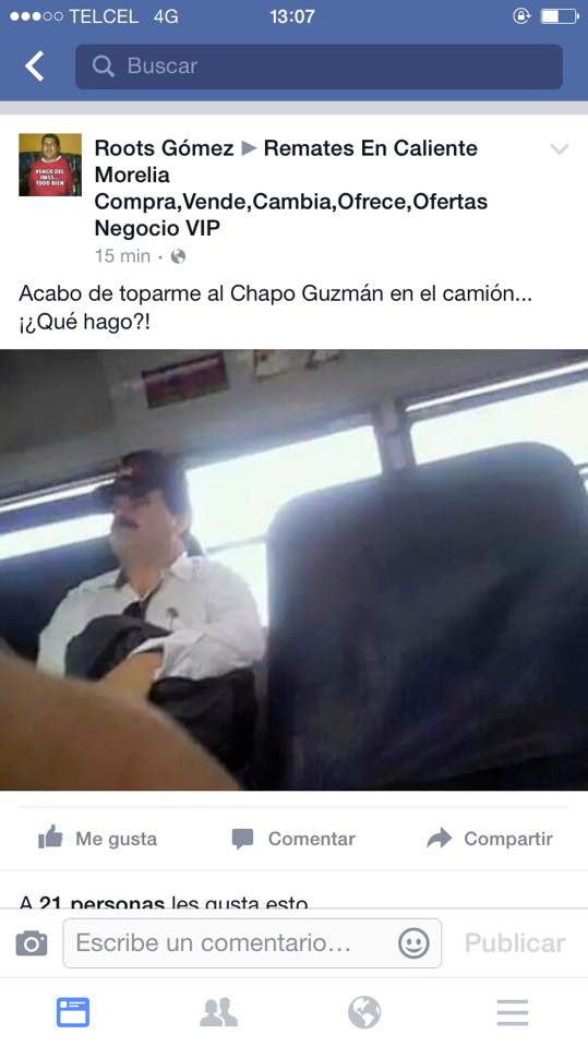 chapo guzman en morelia