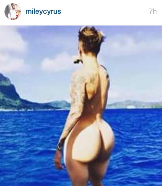 meme Justin Bieber trasero Miley Cyrus