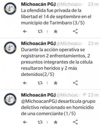 PGR Michoacan enfrentamiento Charo