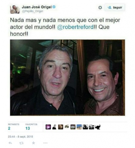 Pepillo Origel Robert De Niro error