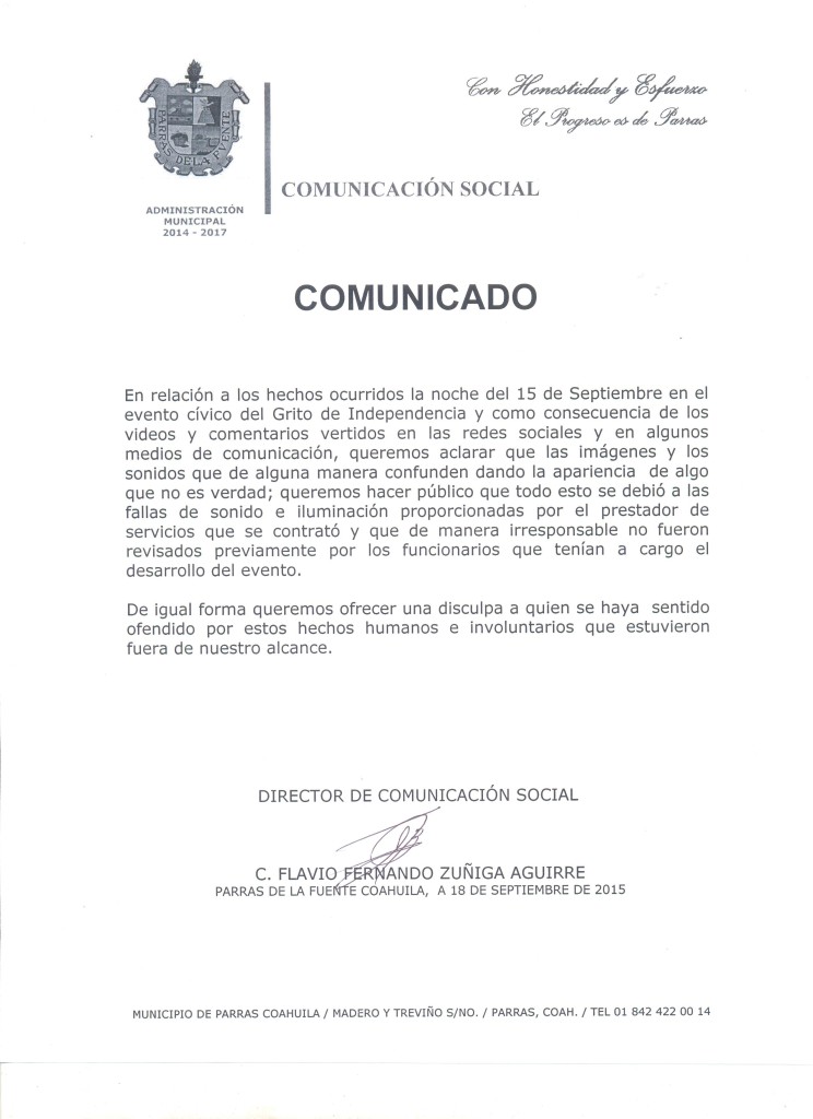 alcalde no estaba pedo grito