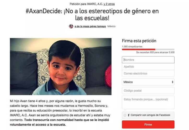 axan niño pelo largo