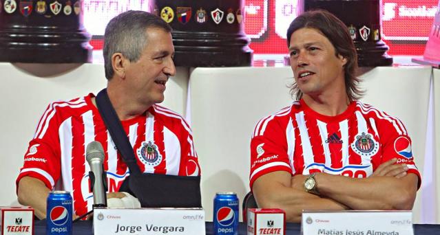 Jorge Vergara y Matías Almeyda