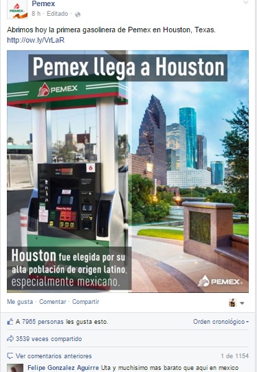 PEMEX Vende Gasolina En EEUU A Mitad De Precio Que En México