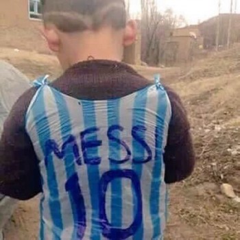 #FotoViral Niño Afgano Podría Conocer A Lionel Messi