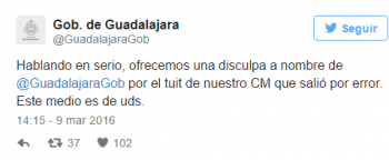 cm guadalajara disculpa